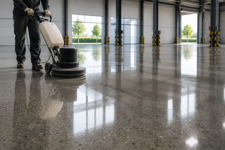 Beton silim sonrası zemin bakımı; düzenli temizlik, doğru ürün kullanımı ve koruyucu önlemlerle yüzeyin parlaklığını ve dayanıklılığını korur.