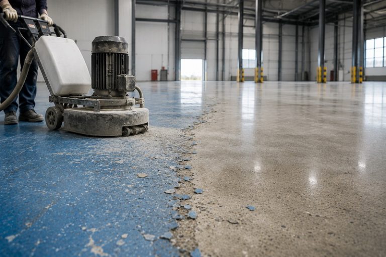 Eski epoksi kaplama nasıl kaldırılır? Beton silim, frezeleme ve profesyonel söküm yöntemleriyle zemin yenileme sürecini keşfedin.